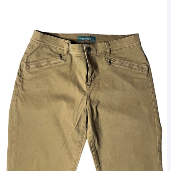 Straight Jeans Zipper Pocket Pale Taupe/Pale Brown - Picture 2 of 6